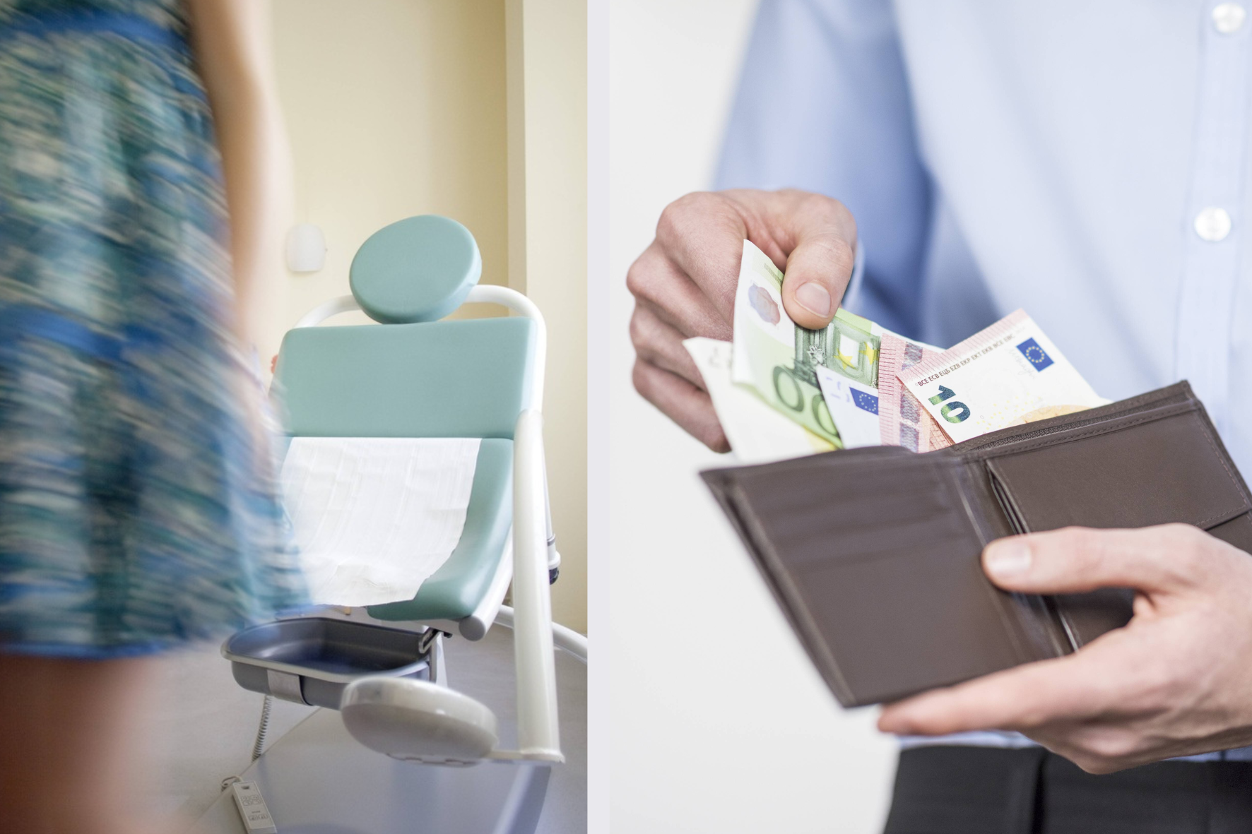 Collage Geld Abtreibung Konzerne