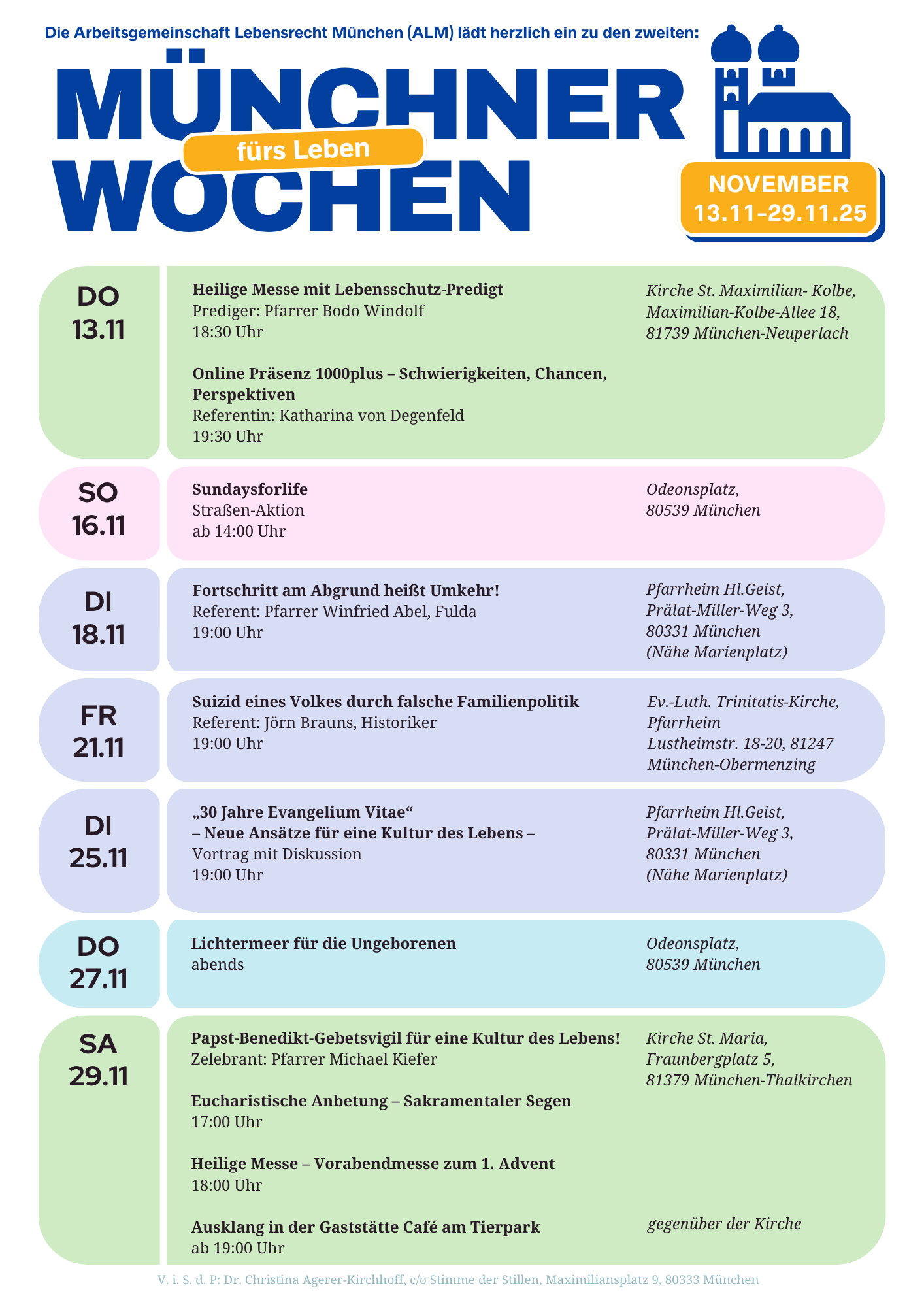 Münchner Wochen für das Leben 2025