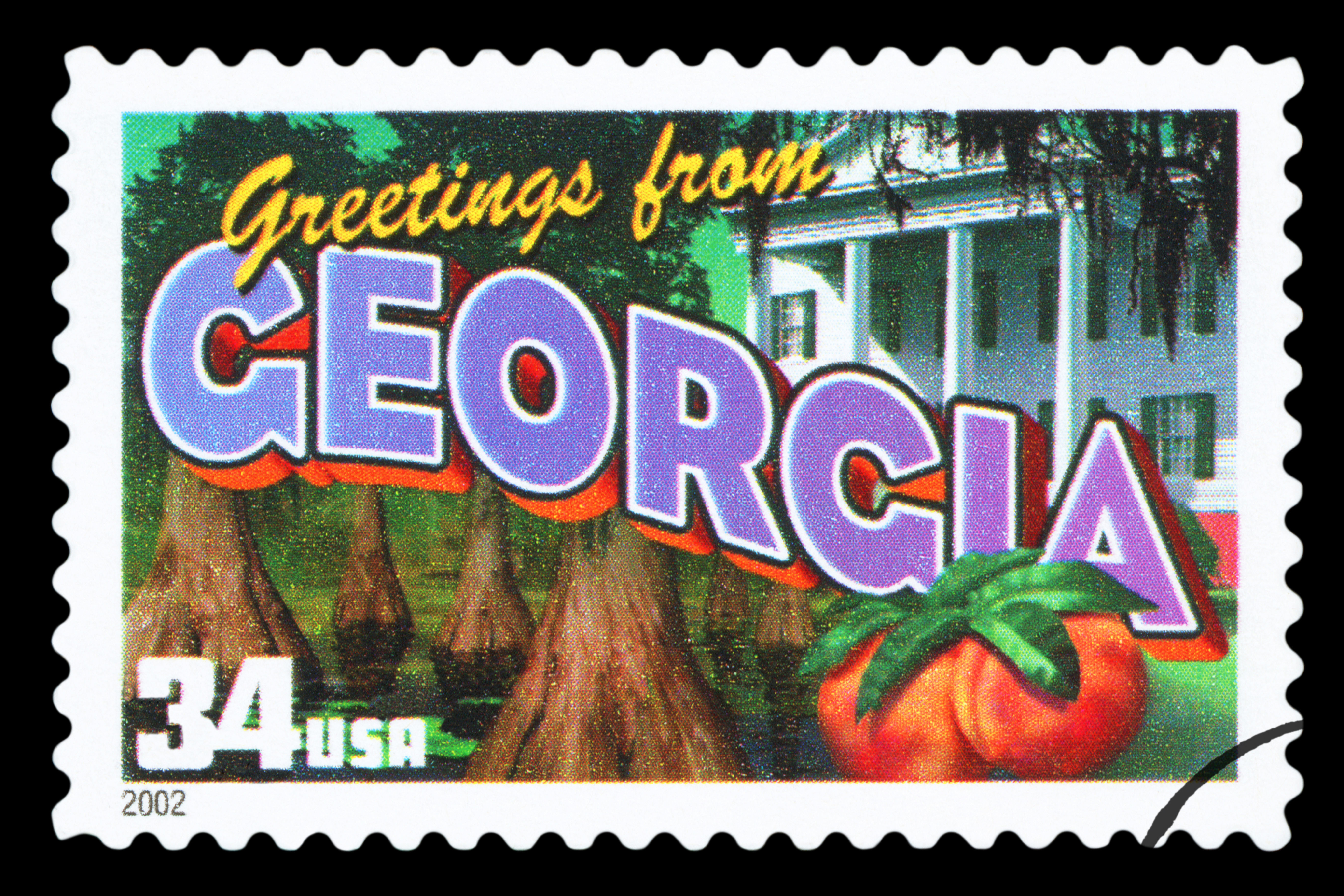 Postkarte aus Georgia, USA
