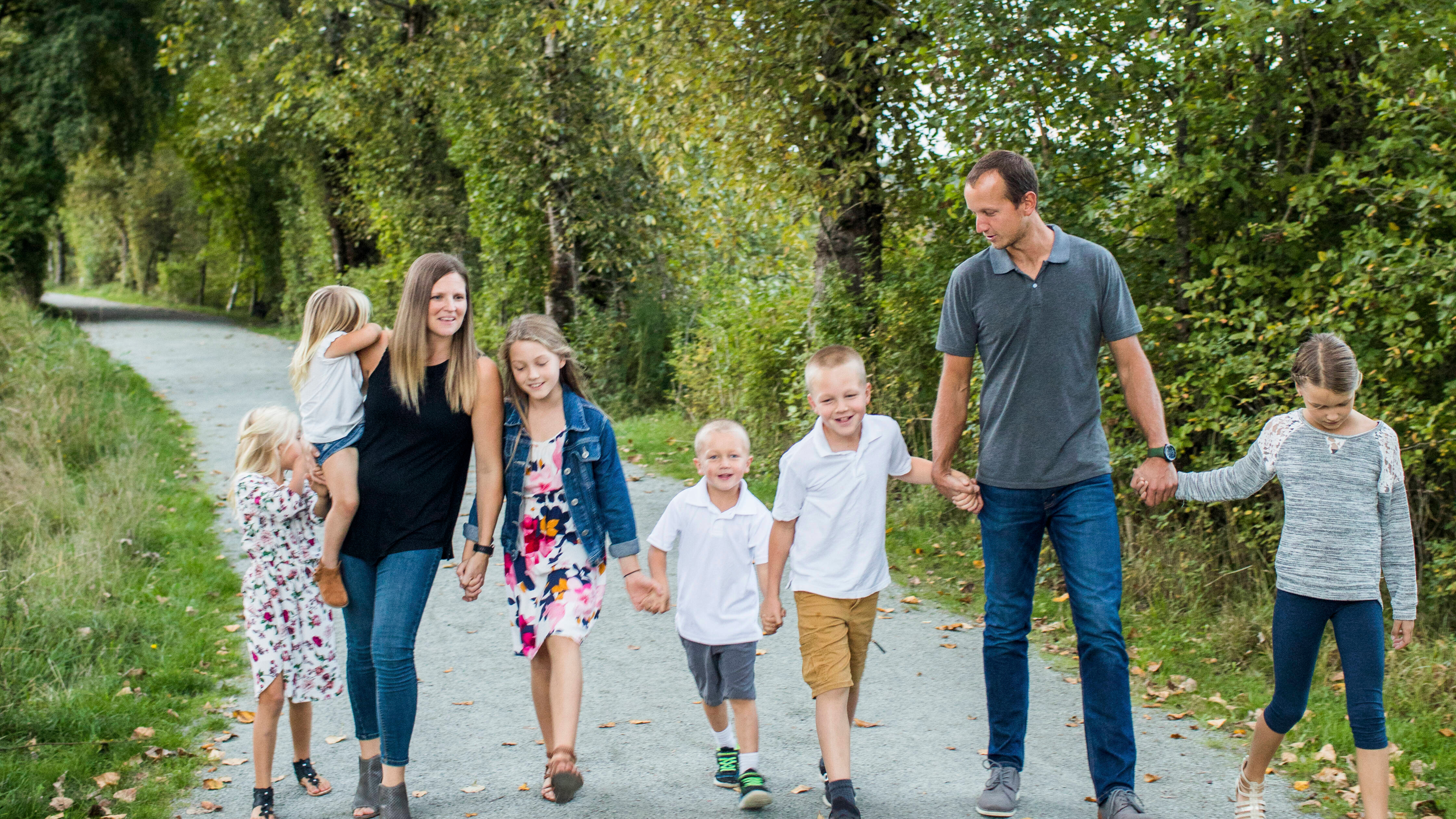 Familie viele Kinder