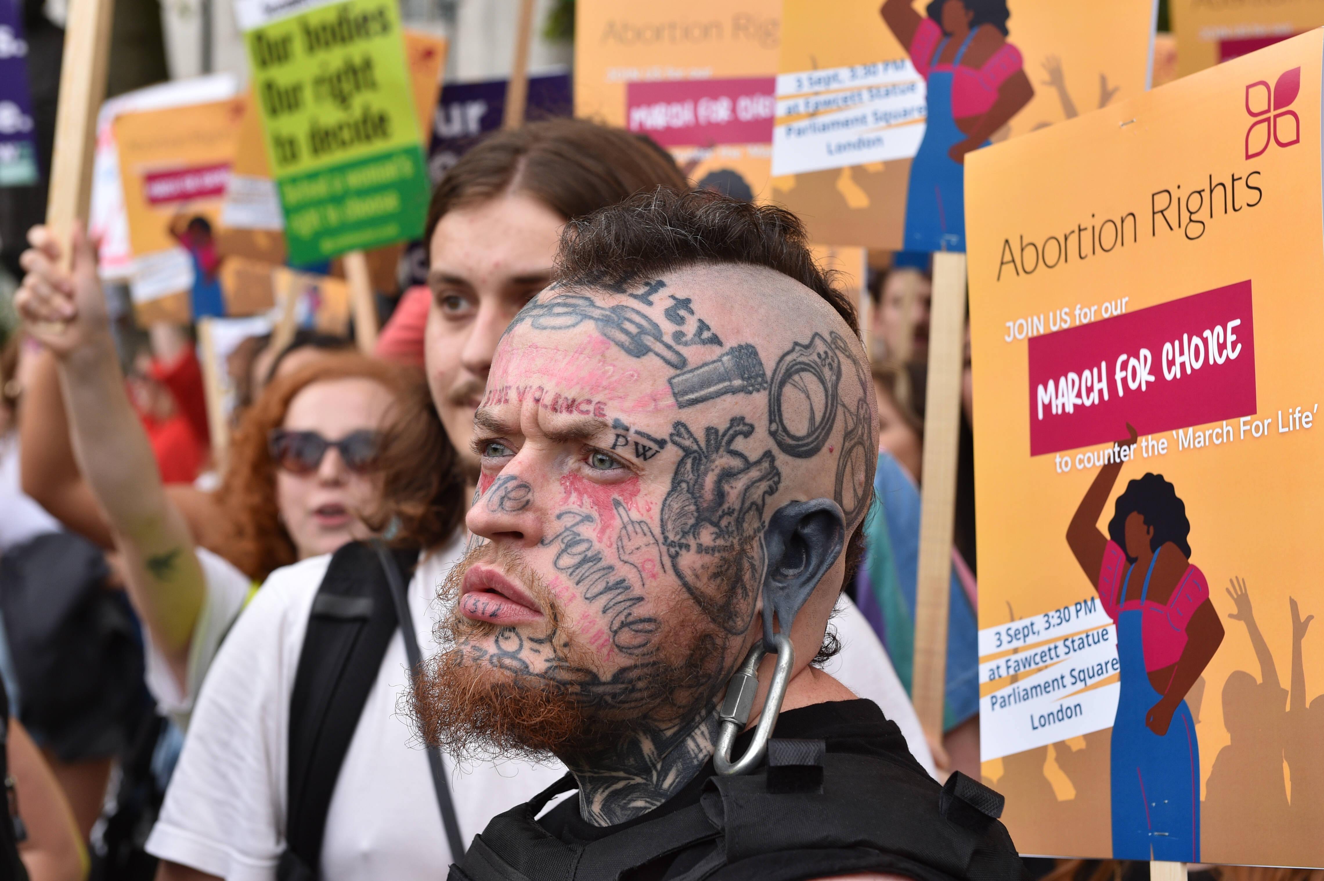 London, England, Pro-Choice-Rally 2022