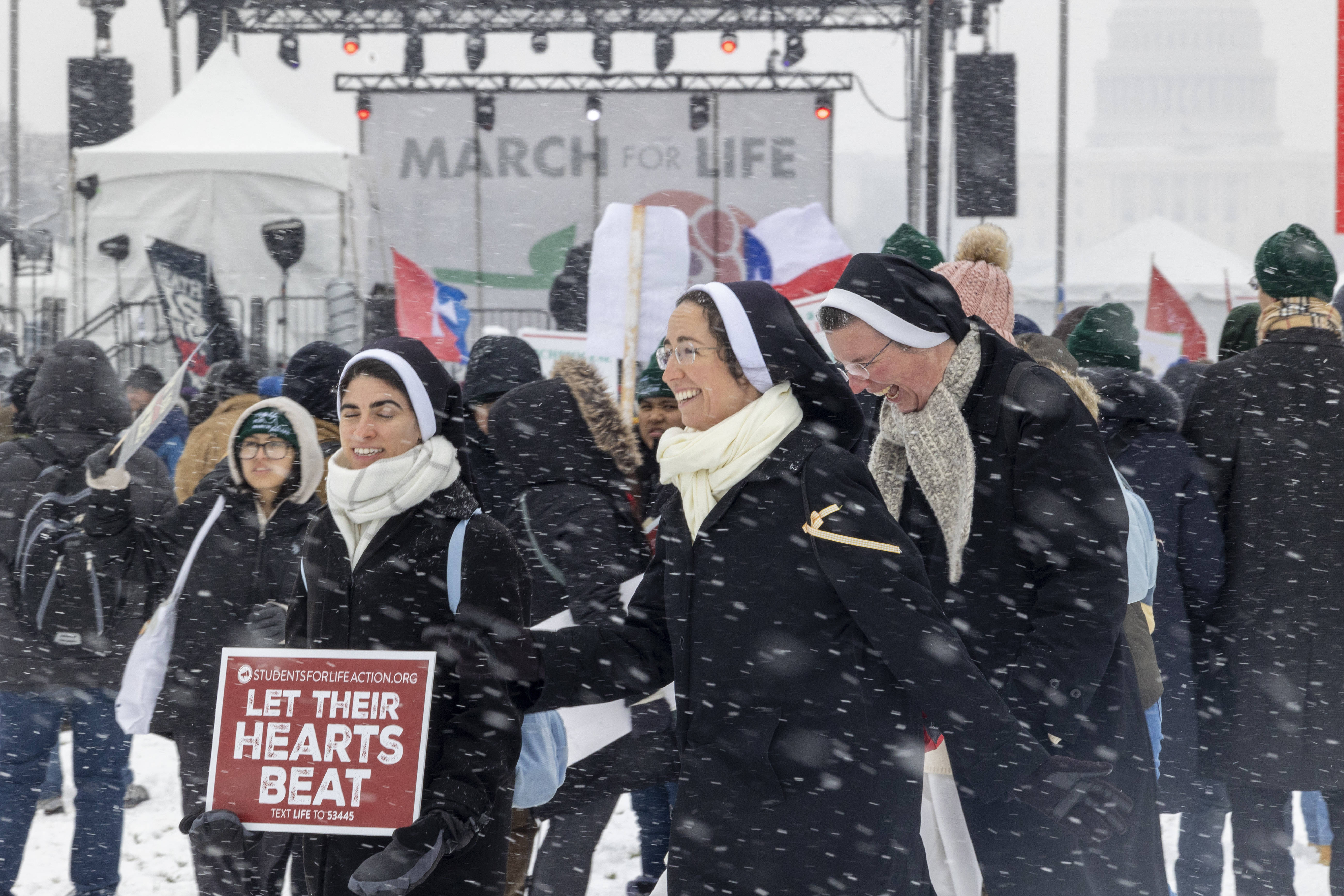 Ordensschwestern beim Marsch für das Leben in Washington