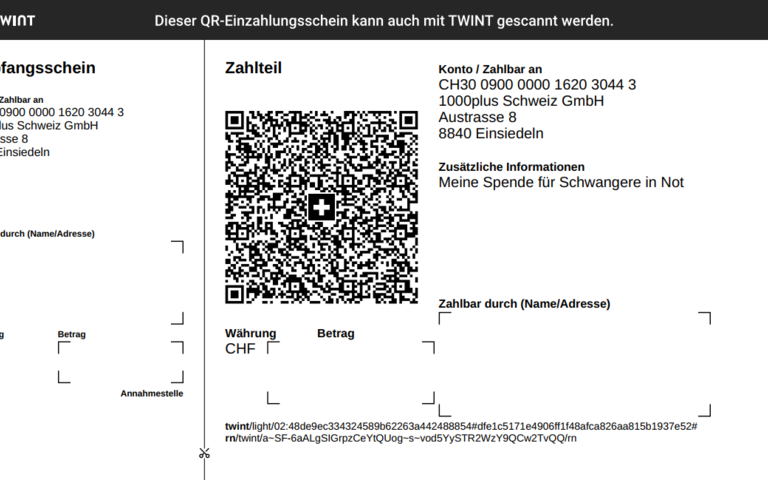 QR-Einzahlungsschein DE neu