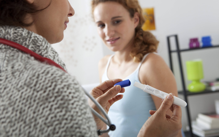 Schwangere Frau Diagnose