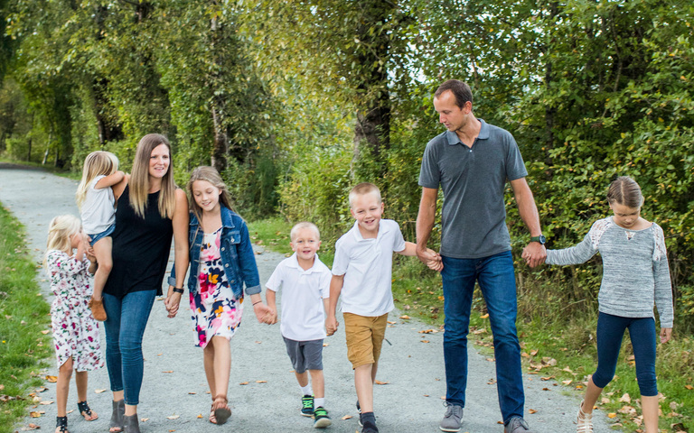 Familie viele Kinder