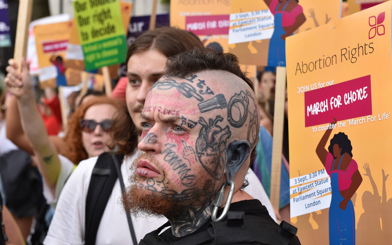 London, England, Pro-Choice-Rally 2022