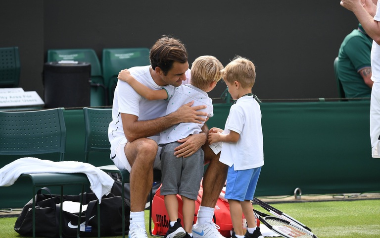 Roger Federer Familie Söhne zwillinge