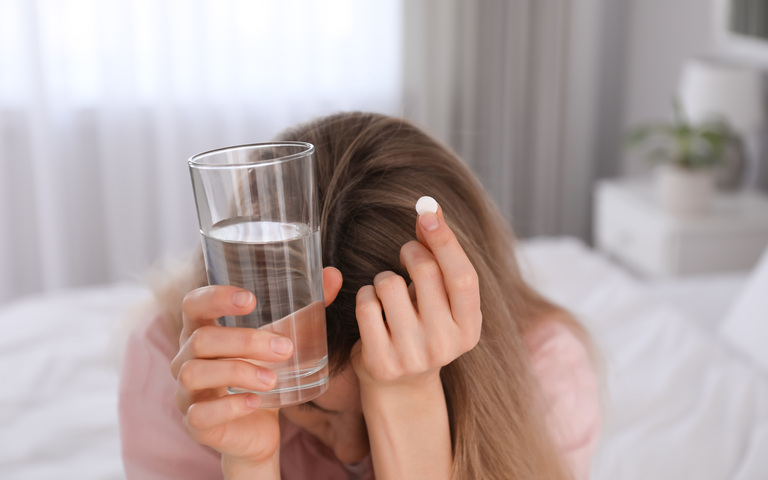 Frau Abtreibungspille