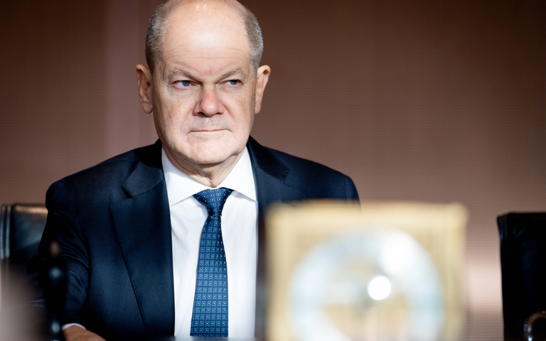 Bundeskanzler Olaf Scholz (SPD) 