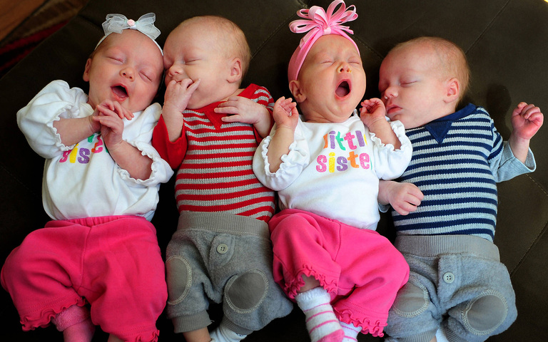 Vierlinge (Symbolbild)