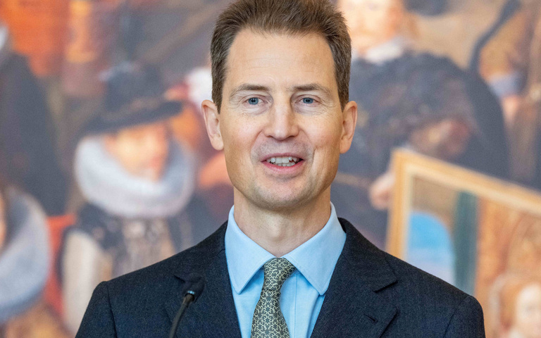 Erbprinz Alois von und zu Liechtenstein beim Pressegespraech