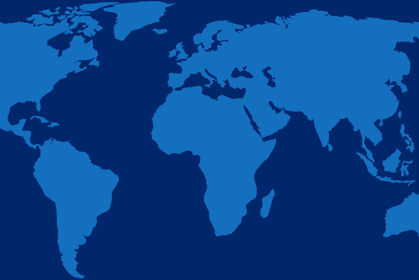 Weltkarte in Farben von Planned Parenthood